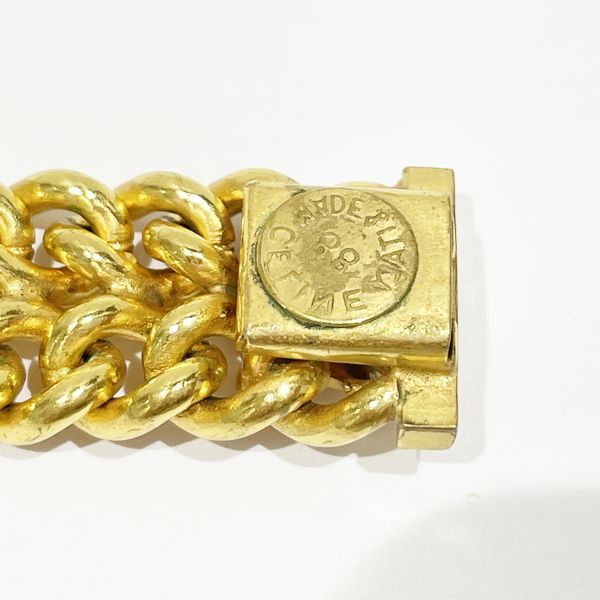 CELINE Vintage Macadam Triomphe 2 Chain Women's Choker Gold [Used B/Standard] 20422911