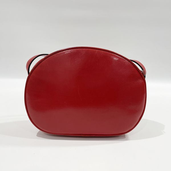 Round red crossbody discount bag