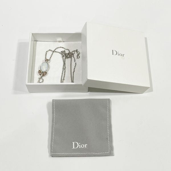 Christian Dior(クリスチャンディオール) フラワーモチーフ ラインストーン ネックレス メタル レディース【中古B】20230830
