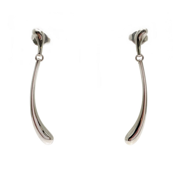 TIFFANY&amp;Co. Double Teardrop Earrings Silver 925 Women's [Used B] 20230801