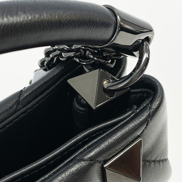 Valentino Garavani Roman Studs Small 2WAY Chain Handbag Leather Women's [Used A] 20230810