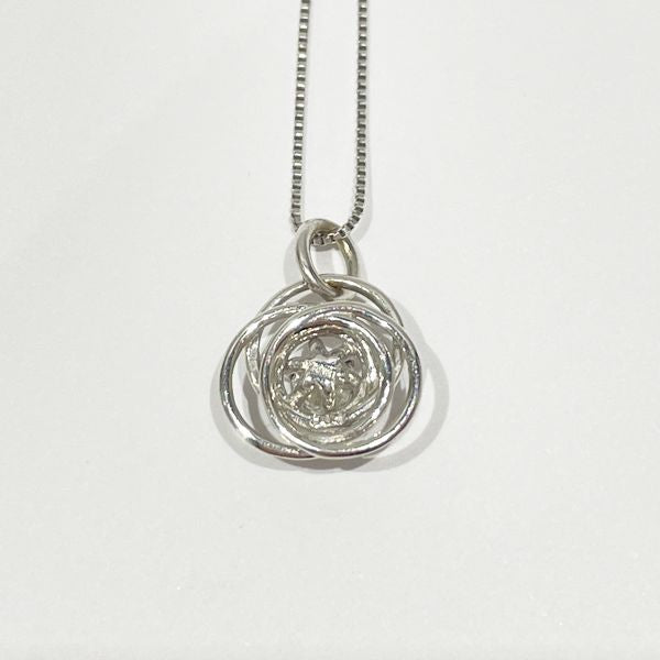 [Incomplete] Forevermark Diamond 0.16ct *Chain Broken Necklace K18 White Gold Women's [Used B] 20230905