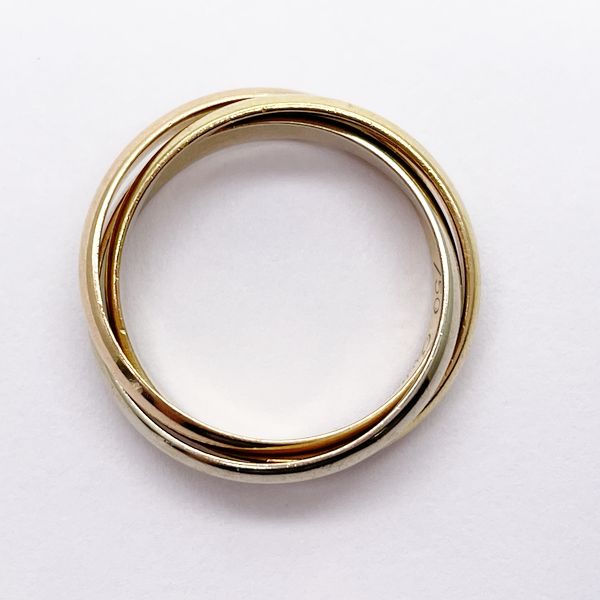 CARTIER Trinity K18YG K18WG K18 Pink Gold Women's Ring No. 9 [Used B/Standard] 20423367