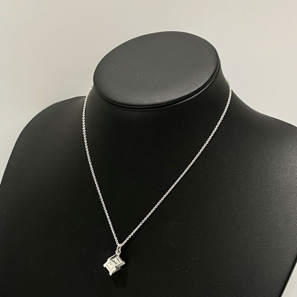 TIFFANY&amp;Co. Tiffany Atlas Cube Silver 925 Women's Necklace [Used AB/Slightly Used] 20423372