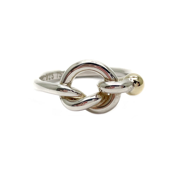 TIFFANY&amp;Co. Tiffany Love Knot Silver 925 K18YG Women's Ring No. 13 [Used B/Standard] 20423380