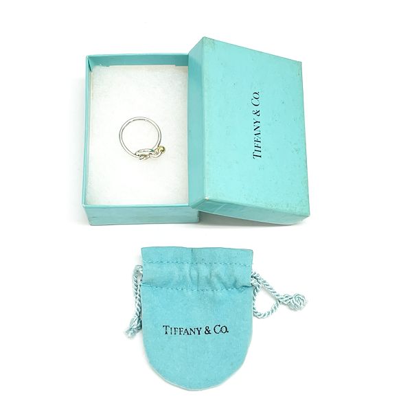 TIFFANY&amp;Co. Tiffany Love Knot Silver 925 K18YG Women's Ring No. 13 [Used B/Standard] 20423380