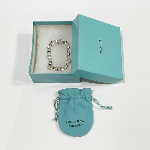 TIFFANY&amp;Co. Tiffany Vintage Heart Lock Combination Silver 925 K18YG Women's Bracelet [Used B/Standard] 20423384