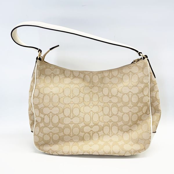 Used AB Slightly used COACH Coach Signature One Shoulder Women s Shoulder Bag F29959 White x Beige 20423419