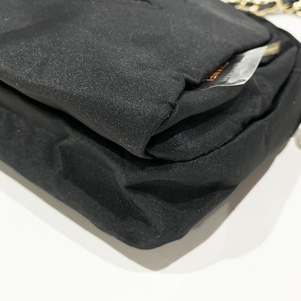 CHANEL Precision Novelty Coco Mark Chain Women's Shoulder Bag Black [Used B/Standard] 20423630
