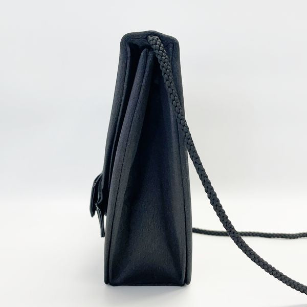 YVES SAINT LAURENT (Yves Saint Laurent) Rare Ribbon String Mini Vintage Shoulder Bag Satin Ladies [Used AB] 20230810