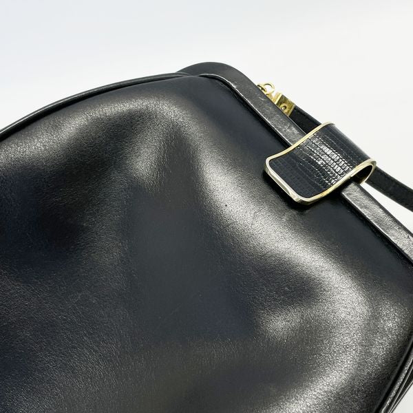 Salvatore Ferragamo (Salvatore Ferragamo) Clasp embossed diagonal vintage shoulder bag leather ladies [Used B] 20230810