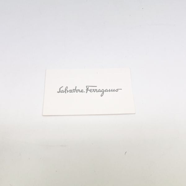 Salvatore Ferragamo Vintage Trapezoid Chain Bicolor Women's Shoulder Bag Black x Brown [Used B/Standard] 20423644