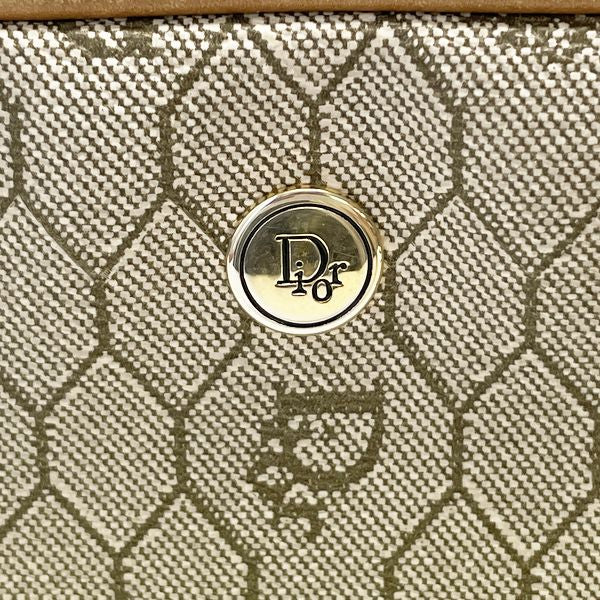 Christian Dior Honeycomb Logo Plate 斜挎包复古单肩包 PVC/皮革 女士 [二手 B] 20230810