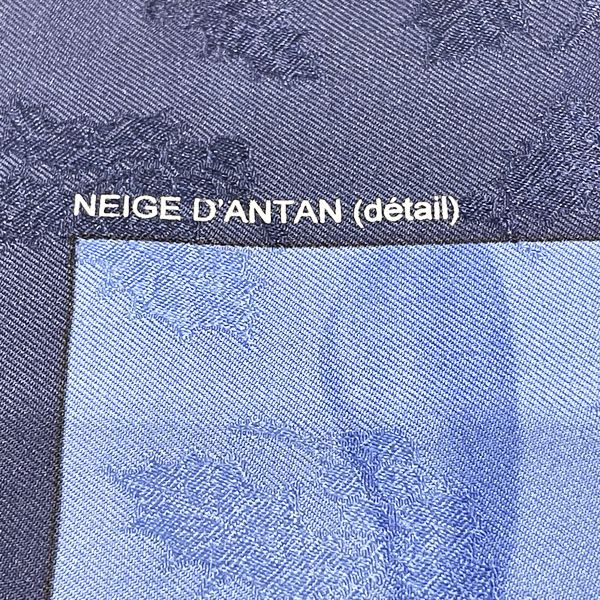 HERMES 爱马仕 Carre 90 Neige d'Antan (细节) 去年的雪(细节) 女士围巾 蓝色 [二手 AB/轻微二手] 20423647
