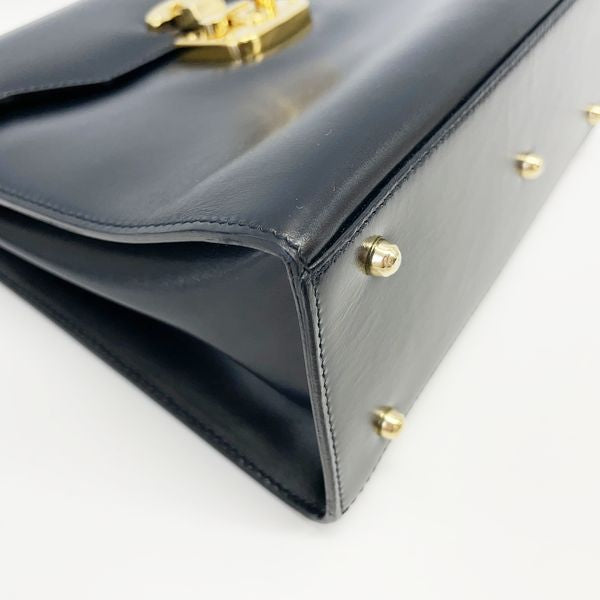 GUCCI Gucci Vintage Ladylock Top Handle Women's Handbag 000.2026.0258 Black [Used AB/Slightly Used] 20423651