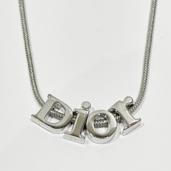 Christian Dior Vintage Dior Logo Metal Women's Necklace [Used B/Standard] 20423668