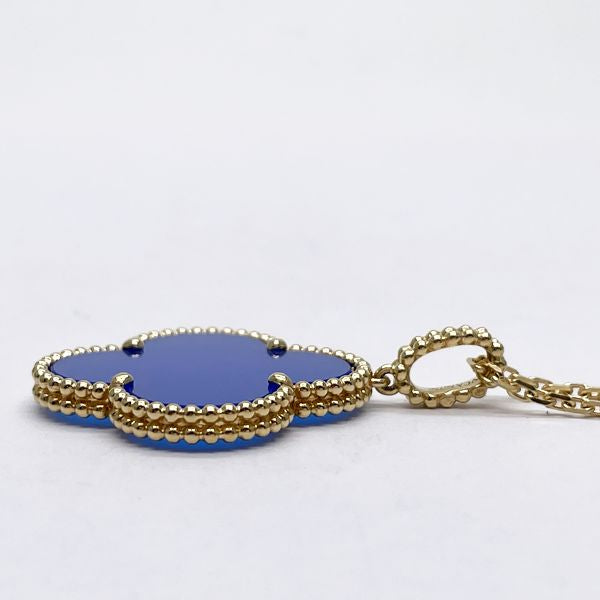 Van Cleef & Arpels Vintage Alhambra Blue Agate 20 Motif 18k Yellow Gold  Long Necklace @leixjewelry.c | by LeixJewelry (Whatsapp: +1 262 806 8175) |  Medium