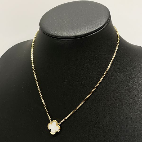 Van Cleef &amp; Arpels Pure Alhambra Mother of Pearl Necklace K18 Yellow Gold Women's [Used B] 20230905