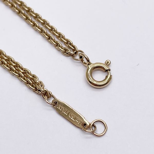 TIFFANY&amp;Co. Hardware Double Link Necklace K18 Pink Gold Women's [Used BC] 20230801