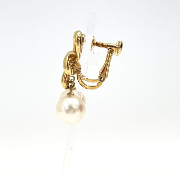 TASAKI Pearl Approximately 7.6mm to 7.7mm Earrings K18 Yellow Gold Women's [Used B] 20230807