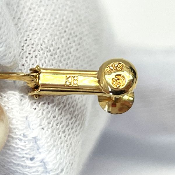 TASAKI 珍珠约 7.6mm 至 7.7mm 耳环 K18 黄金 女士 [二手 B] 20230807