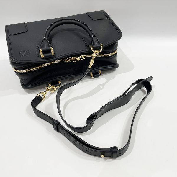 LOEWE Amazona 28 2WAY G Hardware Mini Boston Women's Handbag 352.30.N03 Black [Used A/Good Condition] 20424620