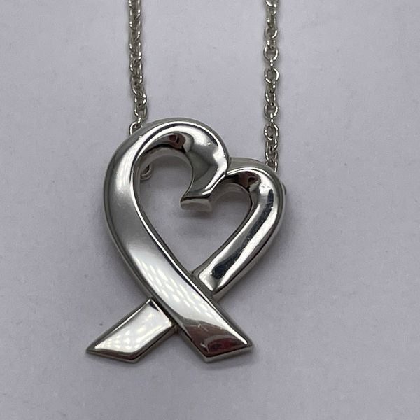 TIFFANY&amp;Co. Tiffany Loving Heart Silver 925 Women's Necklace Silver [Used AB/Slightly Used] 20426937