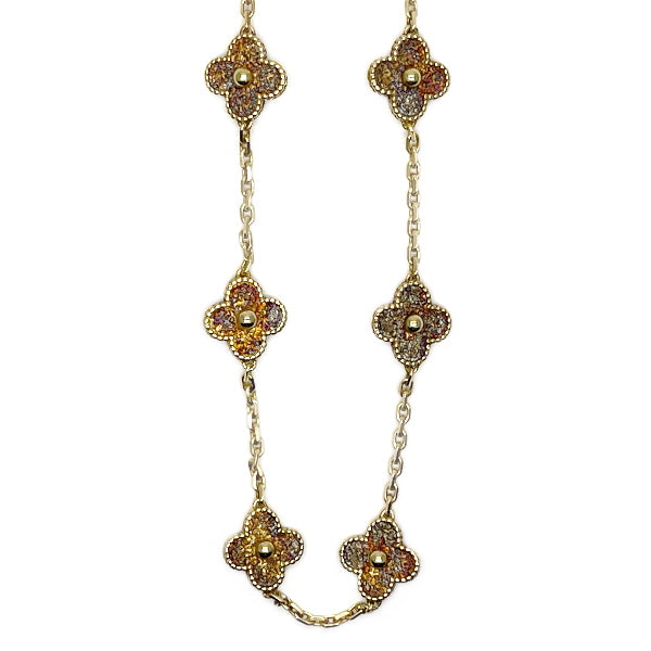 Van Cleef & Arpels [Incomplete] Vintage Alhambra 10P K18YG Women's Necklace VCARO1ID00 [Used BC/Used] 20427394