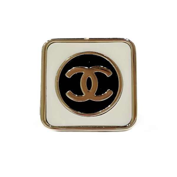 CHANEL Coco Mark Square Lettering B23C No. 13 Ring GP Women's [Used A] 20230906