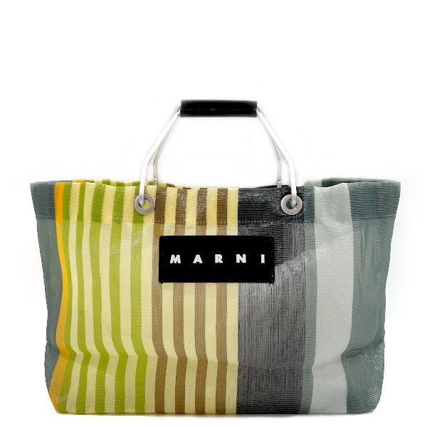 MARNI Marni Flower Cafe FLOWER CAFE Striped Mini Mesh Women's Tote Bag Multicolor [Used B/Standard] 20427626