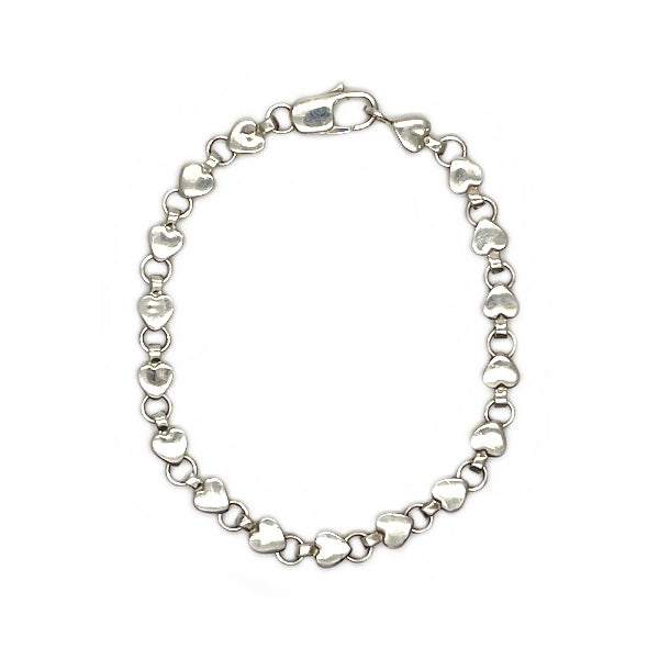 TIFFANY&amp;Co. Tiffany Puff Heart Silver 925 Women's Bracelet [Used B/Standard] 20427642