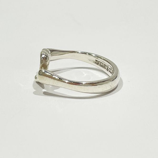 TIFFANY&amp;Co. Tiffany Open Heart Mini Silver 925 Women's Ring No. 9 [Used B/Standard] 20427643
