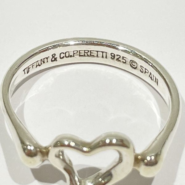 TIFFANY&amp;Co. Tiffany Open Heart Mini Silver 925 Women's Ring No. 9 [Used B/Standard] 20427643