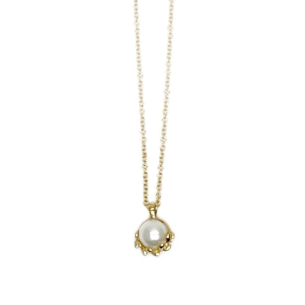 TIFFANY&amp;Co. Tiffany Olive Leaf 1P Pearl K18YG Women's Necklace [Used AB/Slightly Used] 20427647