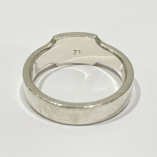 GUCCI Gucci Logo Silver 925 Men's Ring No. 23 [Used B/Standard] 20428089