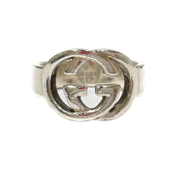 GUCCI Gucci Interlocking G Silver 925 Women's Ring No. 8 [Used B/Standard] 20428090
