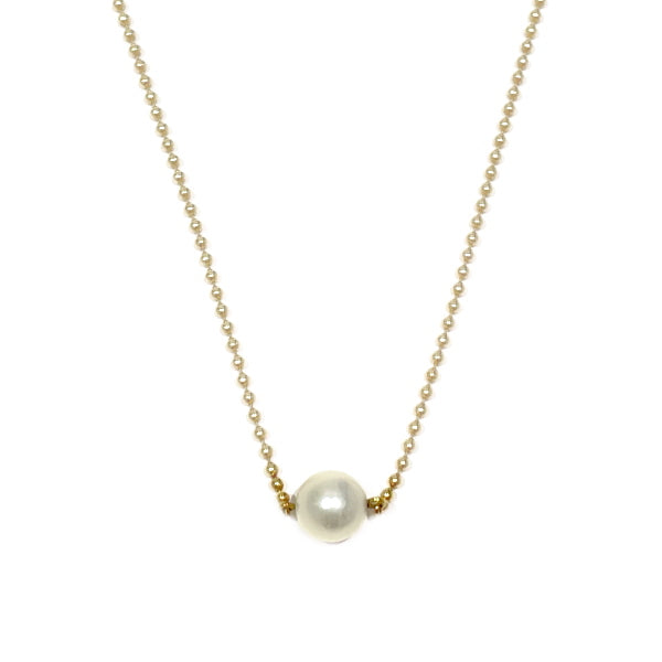 MIKIMOTO 1P Pearl 7mm Necklace K18 Yellow Gold Women's [Used B] 20230907