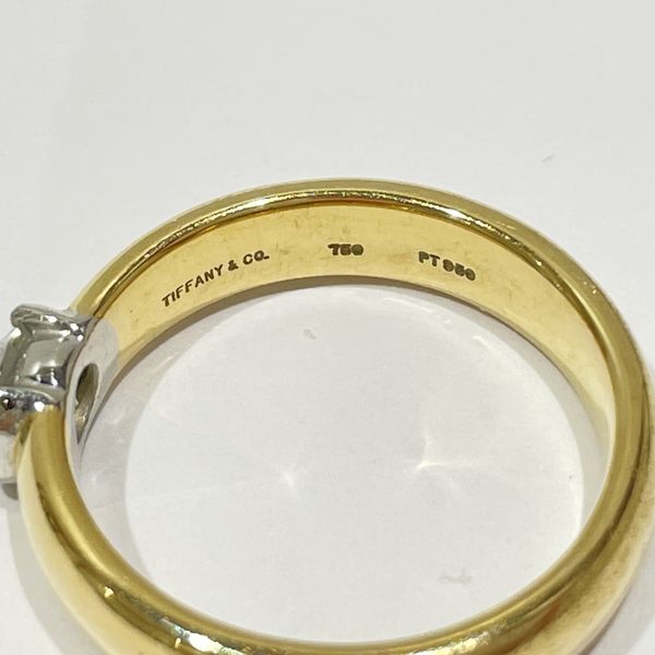 TIFFANY&Co. Tiffany Solitaire 1P Diamond 0.37ct K18YG Pt950 Women's Ring  No. 11 [Used B/Standard] 20428106