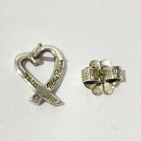 TIFFANY&amp;Co. Tiffany Loving Heart *One ear only Silver 925 Women's Earrings [Used B/Standard] 20428111