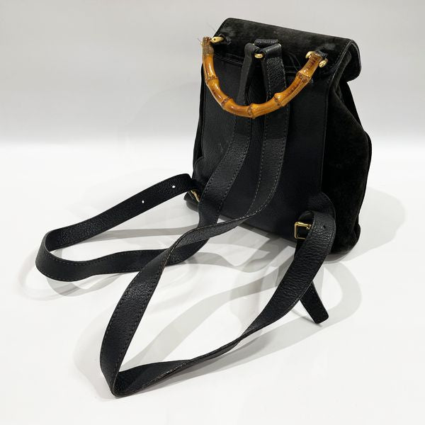 GUCCI Gucci Vintage Bamboo Mini Women's Backpack/Daypack 003.2058.0030 Black [Used B/Standard] 20428481