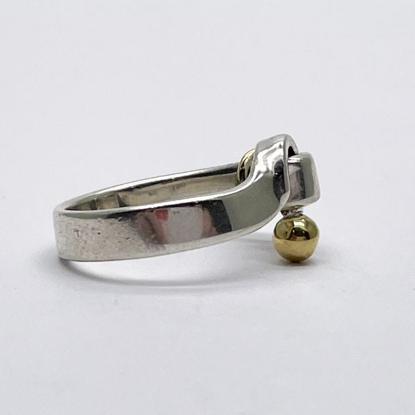 TIFFANY&amp;Co. Tiffany Hook &amp; Eye Silver 925 K18YG Women's Ring No. 10 [Used B/Standard] 20428533