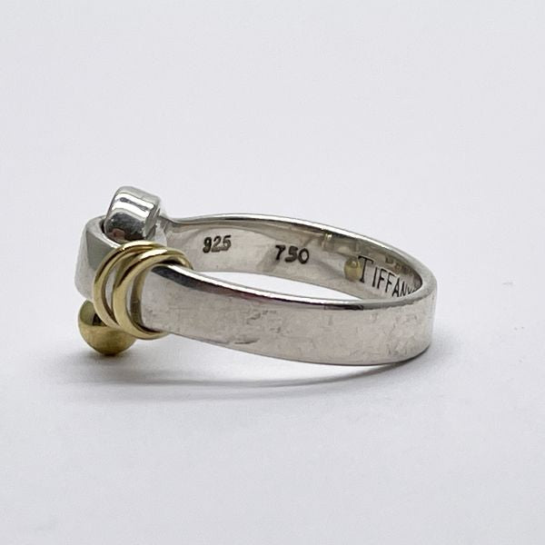 TIFFANY&amp;Co. Tiffany Hook &amp; Eye Silver 925 K18YG Women's Ring No. 10 [Used B/Standard] 20428533