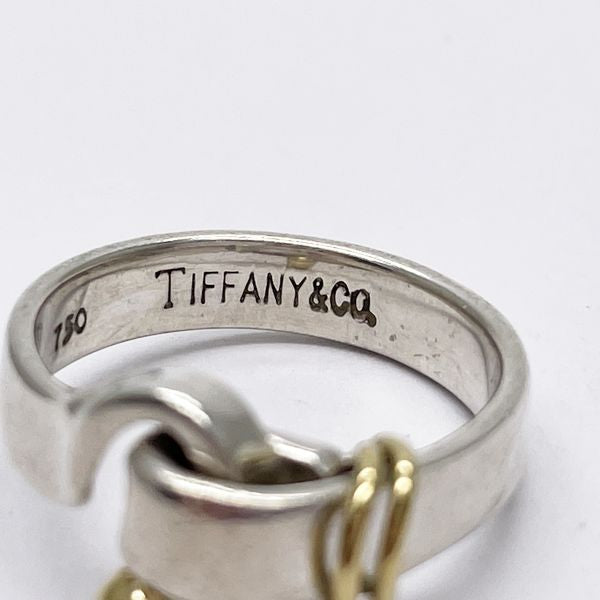 TIFFANY&amp;Co. Tiffany Hook &amp; Eye Silver 925 K18YG Women's Ring No. 10 [Used B/Standard] 20428533