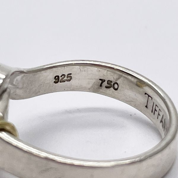 TIFFANY&amp;Co. Tiffany Hook &amp; Eye Silver 925 K18YG Women's Ring No. 10 [Used B/Standard] 20428533