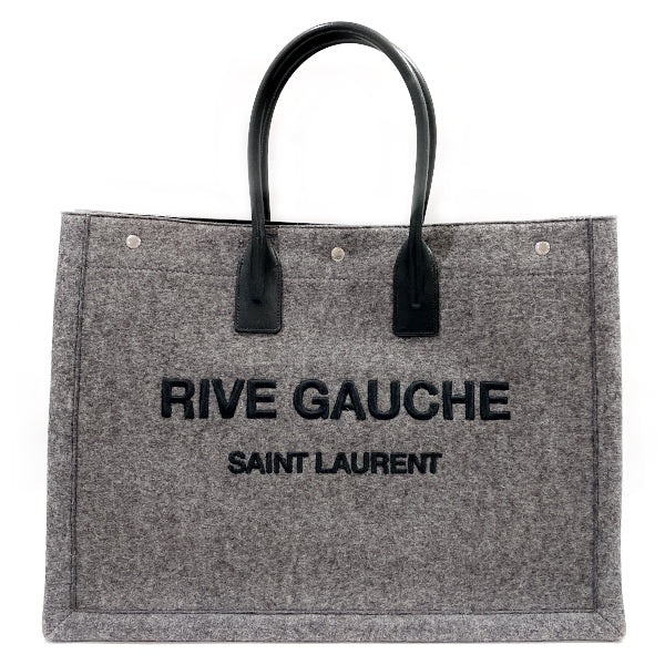 SAINT LAURENT PARIS RIVE GAUCHE Unisex tote bag 509415 Gray x Black [Used AB/Slightly used] 20428560