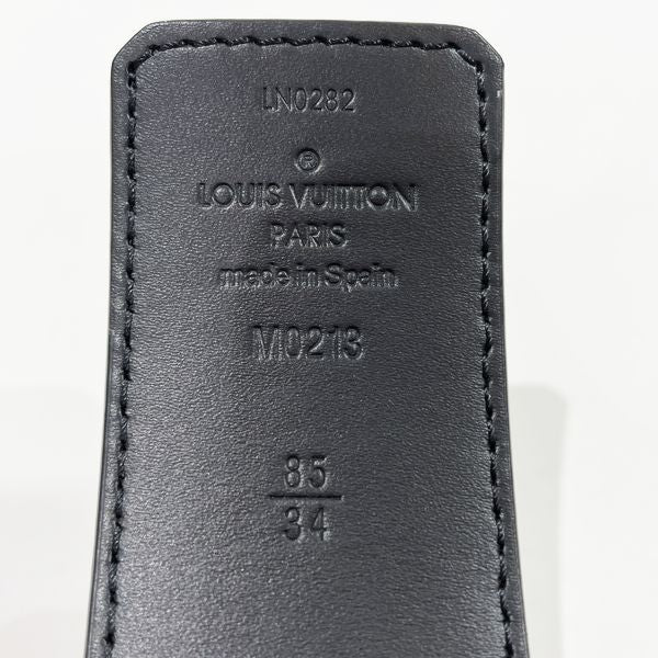 LOUIS VUITTON Suntulle LV Initial 40MM Reversible 85/34 Men's Belt M0213 Gray [Used AB/Slightly Used] 20428634