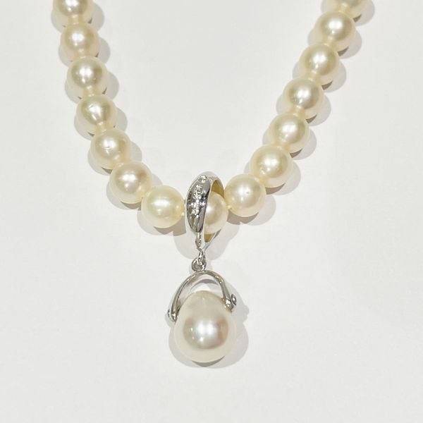 TASAKI TASAKI Pearl Approximately 3mm to 7mm Necklace K18 White Gold Women's [Used B] 20230907