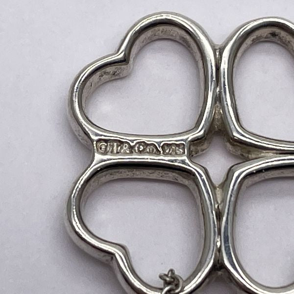 TIFFANY&amp;Co. Heart Clover Necklace Silver 925 Women's [Used AB] 20231114