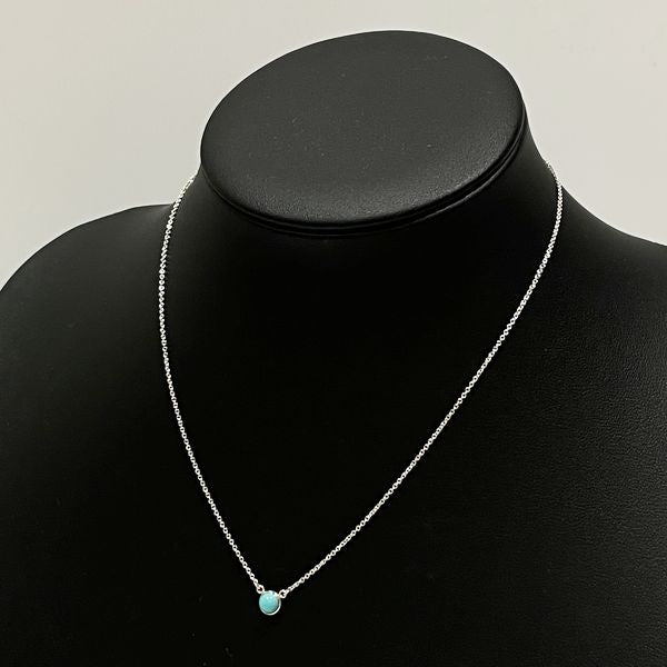 TIFFANY&amp;Co. Tiffany Visor Yard Turquoise Silver 925 Women's Necklace [Used B/Standard] 20429106