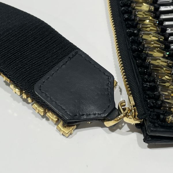 MARNI Bijou Women's Clutch Bag Black [Used AB/Slightly used] 20429541